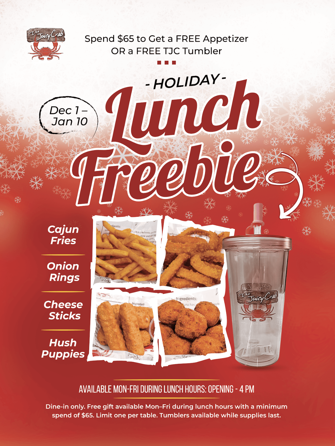 Holiday Lunch Freebie