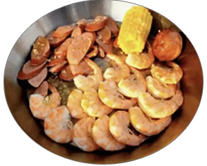 Combo 1 — 0.5 lb Shrimp (No Head), 0.5 lb Sausage, 1 Corn, 1 Potato