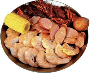 Combo 5 — 1 lb Sausage, 1 lb Shrimp (No Head), 1 Corn, 1 Potato