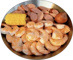 Combo 6 — 0.5 lb Crawfish, 0.5 lb Shrimp (No Head), 0.5 lb Sausage, 1 Corn, 1 Potato