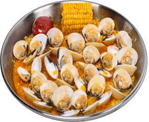 Clams — Clams are a delicious addition to any of your cajun seafood boil and you can taste why.