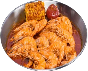 Shrimp (Head On) — Classic shrimp with head. It is always a preferred choice to add to a cajun seafood boil.