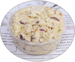 Coleslaw — The juicy crab's creamy coleslaw is freshly made everyday.