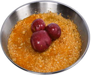 Potato — Boiled potatoes with a pleasant savory taste. A perfect side for your seafood boil.