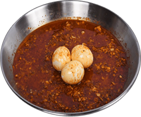 Boil Egg — Boiled eggs with a pleasant taste. A perfect add-in option to your seafood