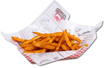 Cajun Fries — Crispy fries with cajun seasoning with a savory flavor.