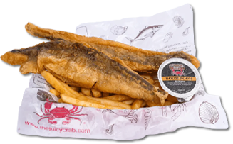 Whiting Fillet Basket — 2 pieces of deep-fried nicely seasoned whiting fillet. Available at certain locations.